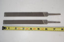 Two  F.L. Grobet 6" Watchmakers Machinists BASTARD cut Files SWISS Made - Cardon Tools