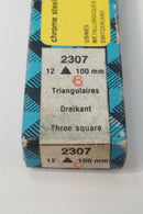 2  Grobet Swiss Made Three Square Jewellers Toolmakers Files. 100mm.