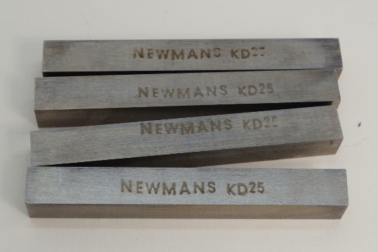    4 Newmans Canada KD25 HSS 7/16" x 3-1/2" Square Lathe Cutter Tool Bits