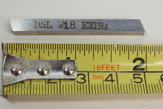 6  DSL W18 Extra18% Tungsten-Vanadium HSS Lathe Tool Bit 2" x 3/16" x 3/16"