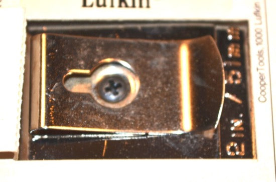 2 New Old Stock Lufkin USA Made  1/2" x 8' CHROME MEZURALL POCKET TAPE MEASURE