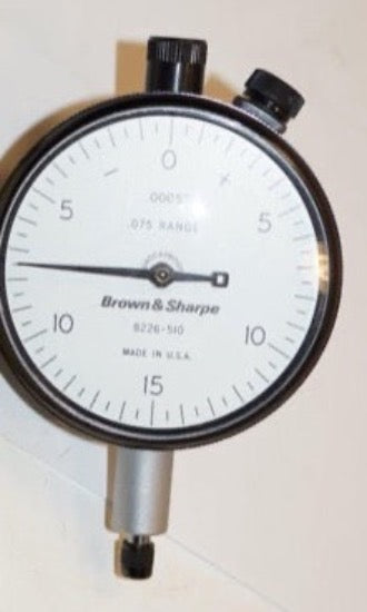 NOS Brown & Sharpe USA 599-8226-510 .0005" Dial Indicator .075" Range NO1A2 