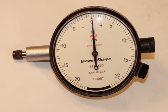 NEW Brown & Sharpe USA 599-8221-530 ONE REVOLUTION Dial Indicator .0005" 