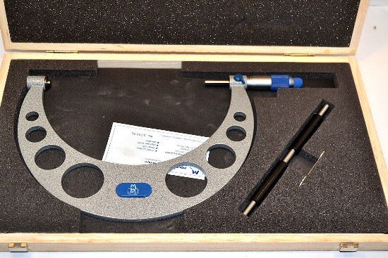 MOORE & WRIGHT MW210-041 Micrometer 7-8" 0.0001", Carbide + Standard