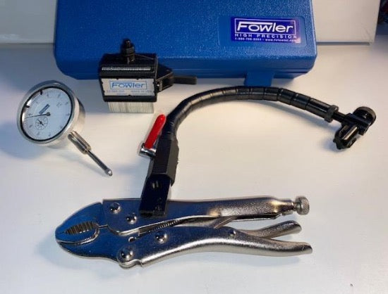 New Fowler EASYMOUNT USA Made Magnetic Base + Anyform Clamp & Dial Indicator 