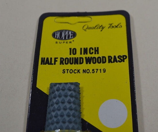5 New Old Stock HOPPE Japan 10" Premium Half Round / Flat Cabinetmakers Wood Rasp