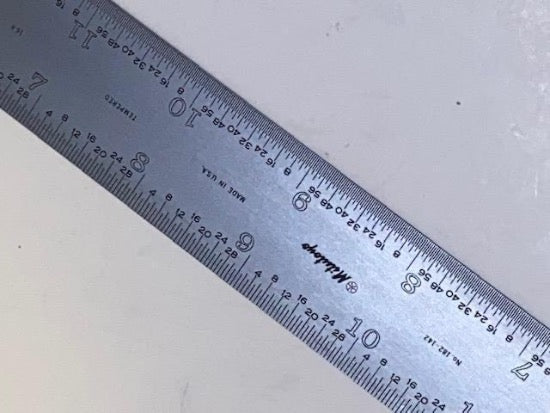 New Old Stock MITUTOYO made in USA 16R 18" RIGID Steel Rule Ruler 182-142 - Cardon Tools