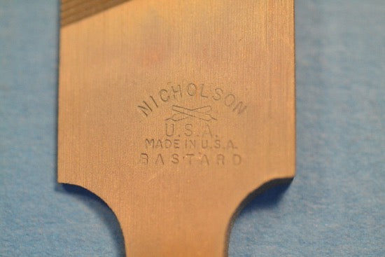 New Old Stock 8" NICHOLSON USA made KNIFE BASTARD FILE - Cardon Tools