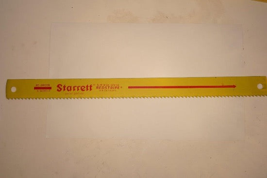 STARRETT UK REDSTRIPE Hss 18" x 1-1/2" 4 TPI power hacksaw blade RS 18040-7 
