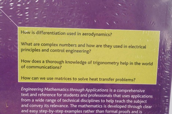 Engineering Mathematics Through Applications Book Kuldeep Singh Industrial Press