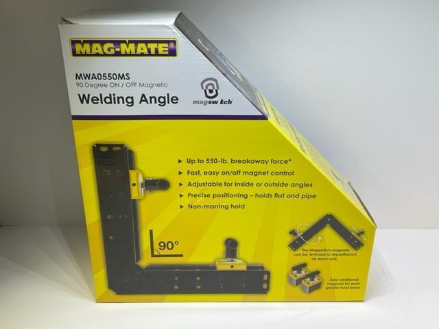 MAG-MATE  Rare Earth Magnetic - 90° Welding Angle / Square - 550 lbs Power
