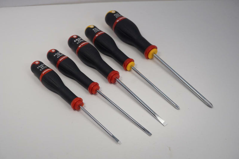 New Facom Professionel 5 Piece Screwdriver Set Philips + Slotted. Made in FRANCE