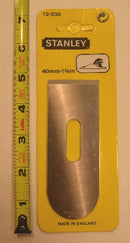 New Old Stock STANLEY Sheffield England 40mm 1-5/8" 12-330 Block Plane Blade - Cardon Tools