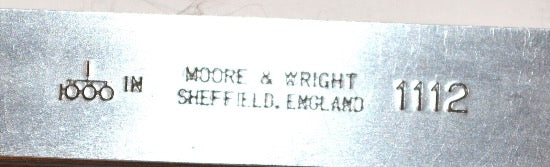12"  New Old Stock Moore & Wright UK machinist 2/1000" - 25/1000" FEELER GAGE SET