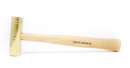 GRACE USA Made 24 Ounce Brass Hammer BH-24 with Hickory Handle - Cardon Tools