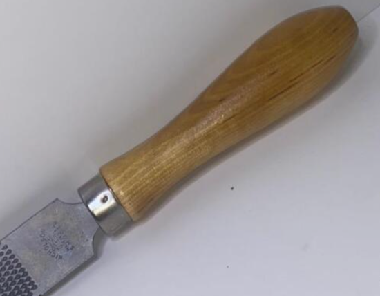 New Old Stock Nicholson USA MADE 12" Cabinetmakers Carvers SMOOTH Rasp with Handle