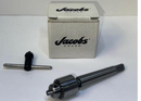 No. 0 JACOBS 0-5/32" Cap. Precision Miniature Drill Chuck 1 MT Shank + Key - Cardon Tools