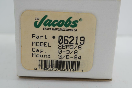 Original USA MADE Jacobs 1/4" Plain Bearing Drill Chuck 1JT Mount 1A